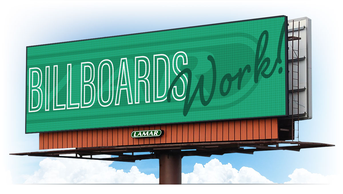 Billboards from Lamar Work!